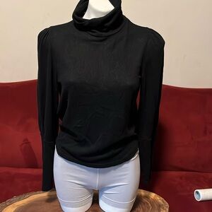 Anthropologie black turtle neck size m
